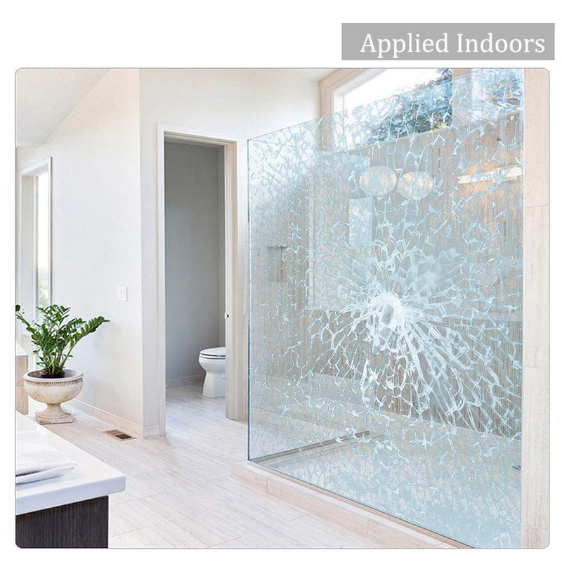 MEGICOLIM 4mil 0.1mm Thickness Clear Security and Safety Window Film Shatterproof Glass Protective Vinyl Adhesive Explosion-Proof Tranparent Window Sticker Film, 17.7Inch x 10Feet - Image 5